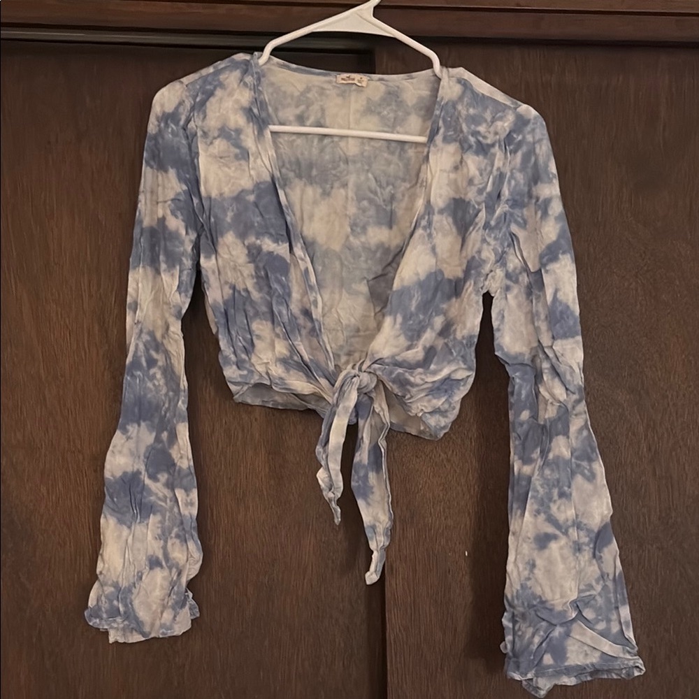 Blue Tie-Dye Women's Top